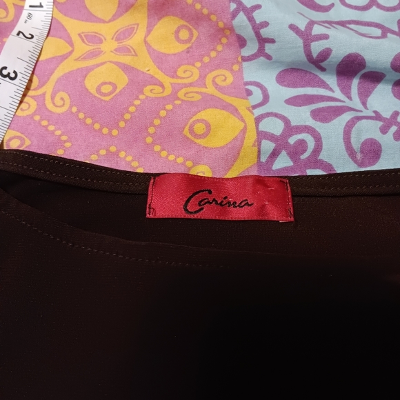 🎠 Carina mini dress women's brown L - Picture 3 of 8